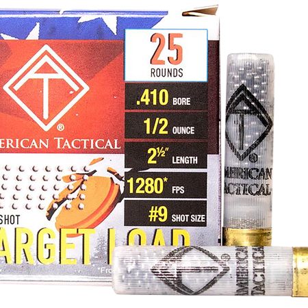 ATI ATIAC4109 Target Load 410Gauge 2.5" 1/2oz 9Shot 25 Per Box/10 Case