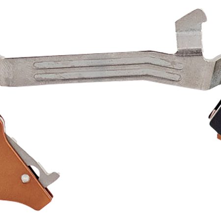 Timney Triggers ALPHAGLOCK5 Alpha Competition 9mm Luger/40 S&W/22 LR, Bronze Straight Trigger, Compatible w/Glock Gen5 & Glock 44