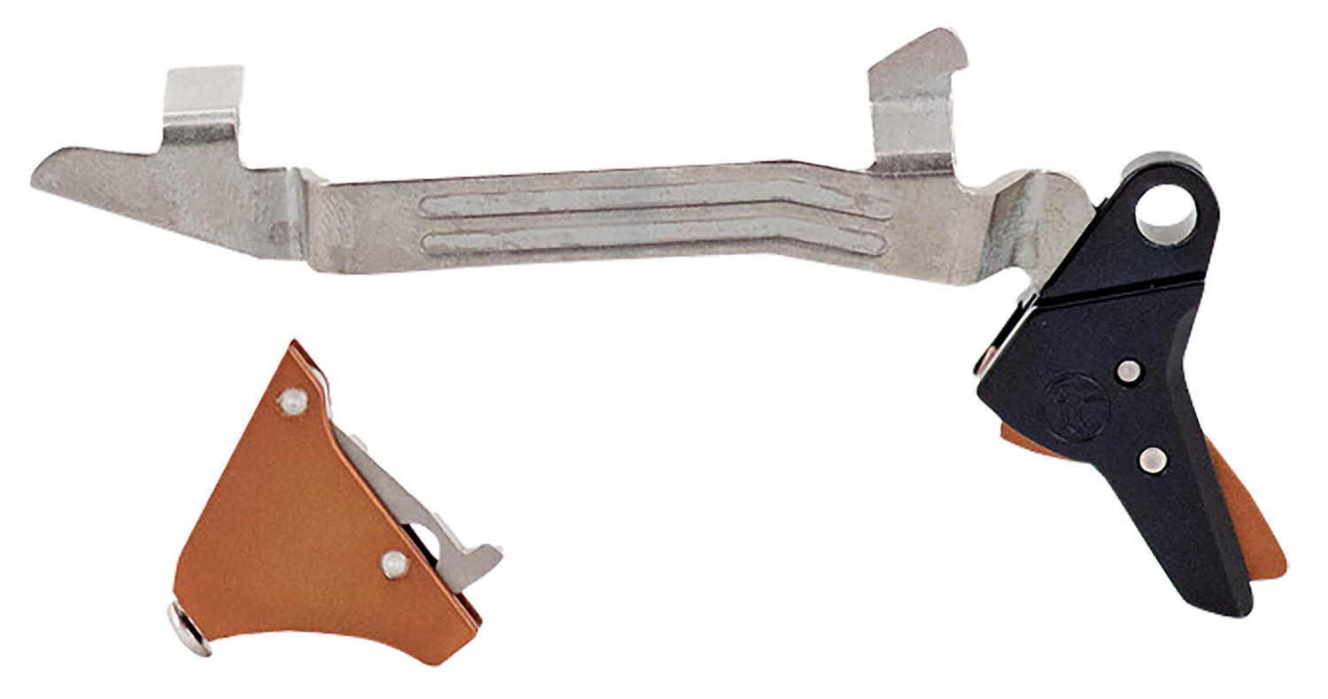 Timney Triggers ALPHAGLOCK5 Alpha Competition 9mm Luger/40 S&W/22 LR, Bronze Straight Trigger, Compatible w/Glock Gen5 & Glock 44
