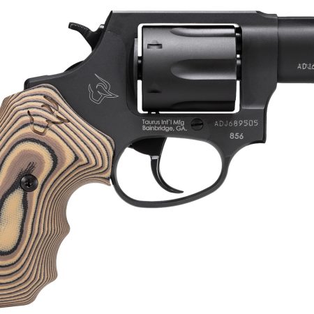 Taurus 2-85621VZ19 856  Small 38 Special 6 Shot 2" Matte Black Carbon Steel Barrel, Cylinder & Frame, Brown VZ Cyclone Grip, Transfer Bar Safety, Exposed Hammer