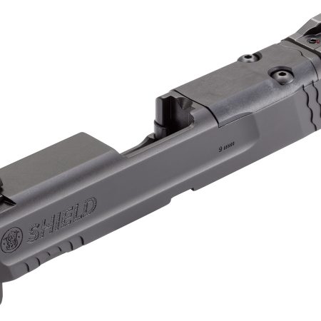 Smith & Wesson 3015613 Slide Assembly Shield Fits S&W Shield/Shield Plus Optic Ready 9mm Luger Black Armornite Stainless Steel 3-Dot White Sights