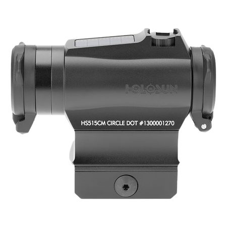 Holosun HS515CM 515 Black Anodized 1 x 20 mm 2 MOA Red Dot/65 MOA Circle Multi Reticle