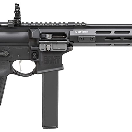 Springfield Armory STV91609B SAINT Victor 9mm Luger 16" 32+1, Black, B5 Systems Bravo Stock & Type 23 Grip, Flip-Up Sights, Blast Diverter