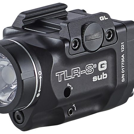 Streamlight 69431 TRL-8 G Sub Gun Light with Green Laser Black Anodized 500 Lumens White LED Glock 43X MOS/48 MOS/43X/48 with Rail