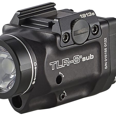 Streamlight 69418 TLR-8 Sub Gun Light with Red Laser Black Anodized 500 Lumens White LED 1913 Short Railed Pistol