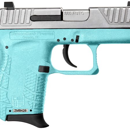 Diamondback DB0100E092 DB380 Gen4 Micro-Compact Frame 380 ACP 6+1, 2.80" Stainless Steel Barrel, Nickel Boron Serrated Stainless Steel Slide, Mint Polymer Frame w/Beavertail & Grip