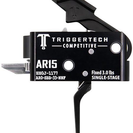 TriggerTech AR0SBB33NNF Competitive Flat Single-Stage 3 lbs Fixed for AR-15