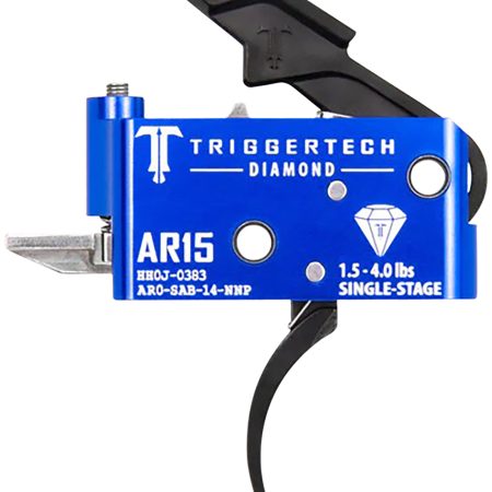 TriggerTech AR0SAB14NNP Diamond  Pro Curved Single-Stage 1.5-4.0 lbs Adjustable for AR-15