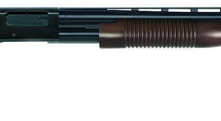 Mossberg 50430 500 Retrograde Full Size 12 Gauge Pump 3" 5+1 28" Matte Blued Vent Rib Barrel, Matte Blued Drilled & Tapped Receiver, Fixed Walnut Stock, Right Hand
