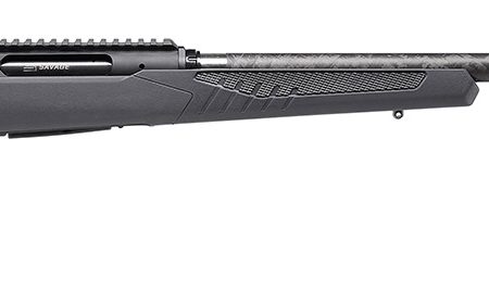 Savage Arms 57894 Impulse Mountain Hunter 308 Win 4+1 22" Carbon Fiber Threaded Barrel, Black Aluminum Receiver w/Picatinny Rail, Gray AccuStock Synthetic Stock, Ambidextrous
