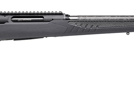 Savage Arms 57897 Impulse Mountain Hunter 6.5 PRC 2+1 24" Carbon Fiber Threaded Barrel Black Aluminum Receiver w/Picatinny Rail, Gray AccuStock Synthetic Stock, Ambidextrous