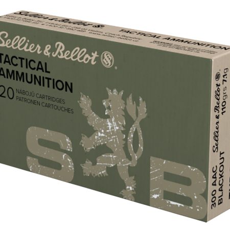 Sellier & Bellot SB300BLKXA eXergy  300Blackout 110gr TAC EX Blue 20 Per Box/50 Case