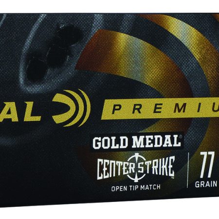 Federal GM223OTM3 Premium Gold Medal 223Rem 77gr Open Tip Match 20 Per Box/10 Case
