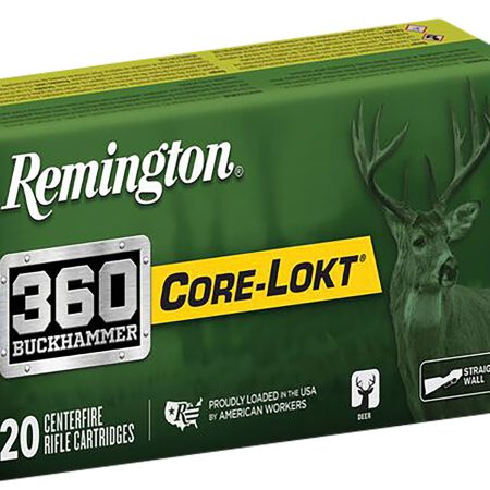 Remington Ammunition R27743 Core-Lokt 360Buckhammer 200gr Soft Point Core-Lokt 20 Per Box/10 Case