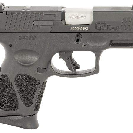 Taurus 1G3CP9312X10 G3C  9mm Luger 10+1 3.26" Matte Stainless Steel Barrel, Matte Black Tenifer Optic Cut/Serrated Slide, Black Polymer Frame w/Picatinny Rail, Black Polymer Grips