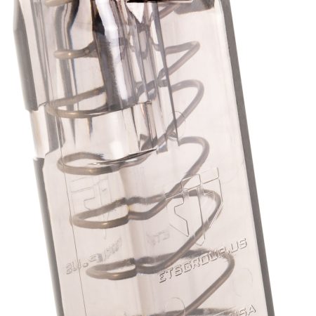 ETS Group SMKGLK26 Pistol Mags 10rd Standard 9mm Luger Compatible w/ Glock 26 Smoke Polymer
