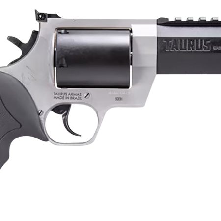 Taurus 2500055RH Raging Hunter  Large Frame 500 S&W Mag 5rd 5.12" Matte Black Ported/Target Crown Barrel, Matte Black Oxide Cylinder, Matte Stainless Stainless Steel Frame, Black Rubber Grip