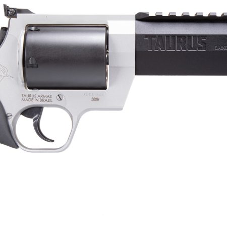 Taurus 2500065RH Raging Hunter  Large Frame 500 S&W Mag 5rd 6.75" Matte Black Ported/Target Crown Barrel, Matte Black Oxide Cylinder, Matte Stainless Stainless Steel Frame, Black Rubber Grip