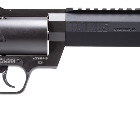 Taurus 2500081RH Raging Hunter  Large Frame 500 S&W Mag 5rd 8.38" Black Ported/Target Crown Barrel, Matte Black Oxide Cylinder, Black Steel Frame Black Rubber Grip