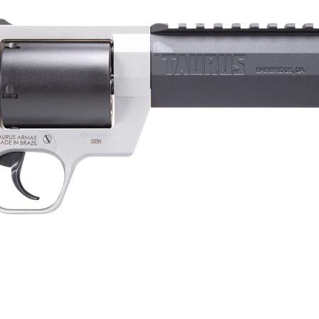Taurus 2500085RH Raging Hunter  Large Frame 500 S&W Mag 5rd 8.38" Matte Black Ported/Target Crown Barrel, Matte Black Oxide Cylinder, Matte Stainless Steel Frame, Black Rubber Grip