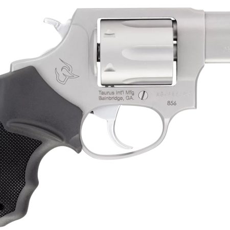 Taurus 2-85629-MA 856 *MA Compliant Small Frame 38 Special +P 6 Shot 2" Stainless Steel Barrel, Cylinder & Frame, Black Rubber Grip, Exposed Hammer