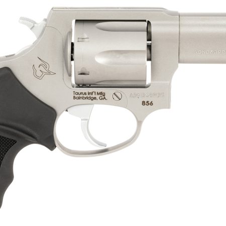 Taurus 2-856P39 856 T.O.R.O. Small 38 Special +P 6 Shot 3" Matte Stainless Steel Barrel, Cylinder & Frame, Black Rubber Grip, Transfer Bar Safety, Exposed Hammer