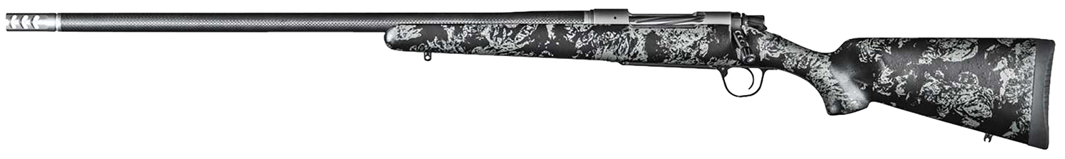 Christensen Arms 8010632000 Ridgeline FFT 7mm PRC 3+1 22" Carbon Fiber/Threaded Barrel, Stainless Steel Cerakote Rec, Black with Gray Accents Stock (Left Hand)