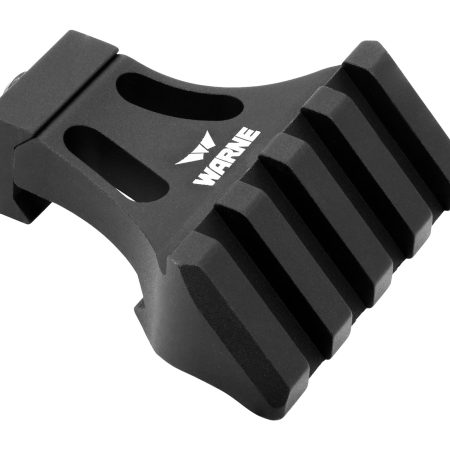 Warne A645TW Side Mount Adapter Picatinny Rail Mount Black Aluminum