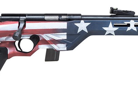 Citadel CIT22LRBLTUSA Trakr  22 LR 10+1 18" Blued Steel Barrel & Receiver, American Flag Synthetic Stock