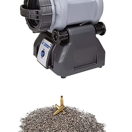 Frankford Arsenal 1199453 Rotary Tumbler Lite Pro Kit Grey/Blue Stainless Steel Capacity, 300 Pieces of 223 Brass