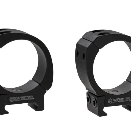 Wheeler 1133748 Sporter Scope Rings Black 1" Medium