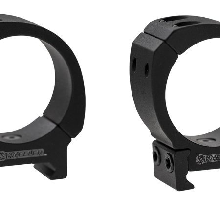Wheeler 1133749 Sporter Scope Rings Black 1" High