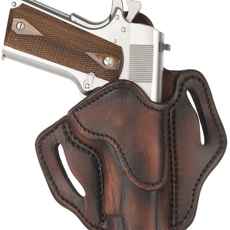 1791 Gunleather ORBH1SVTGR BH1 Optic Ready OWB Vintage Leather Belt Slide Fits 4-5" 1911 Right Hand