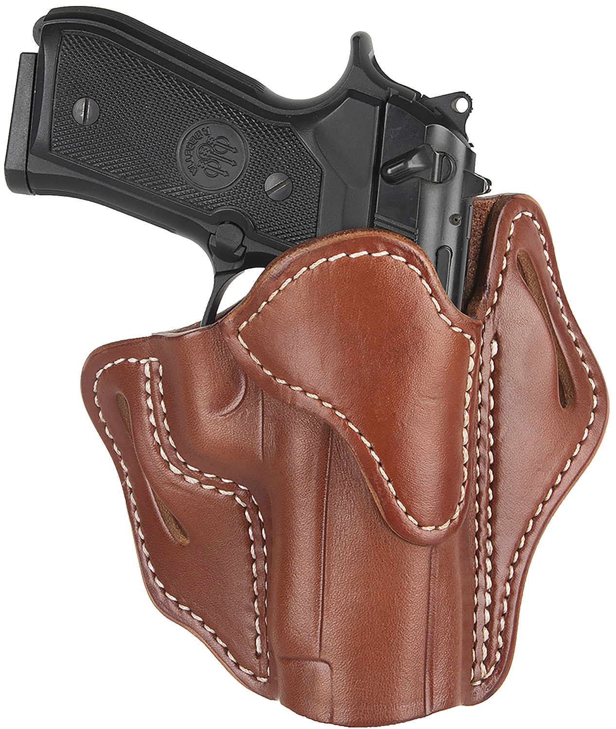 1791 Gunleather ORBH23CBRR BH2.3 Optic Ready OWB Size 2.3 Classic Brown Leather Belt Slide Compatible w/Glock 17/20/21/22/31/34/35/40/41/Sig Sauer P220/P226 Right Hand