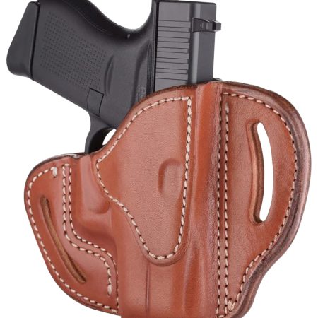 1791 Gunleather ORBHCCBRR BHC Optic Ready OWB Compact Classic Brown Leather Belt Slide Compatible w/Glock 43/Sig P365 Right Hand