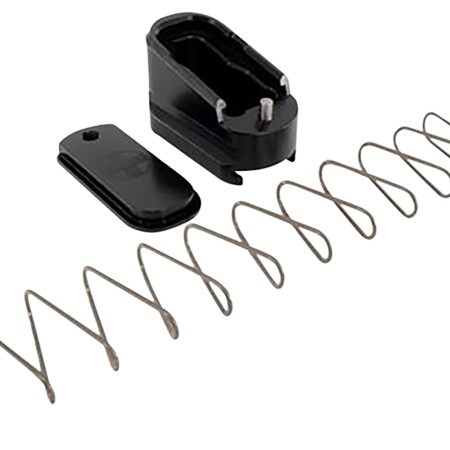 Shield Arms G43ME2BLK Magazine Extension  +2 Extended 2rd Compatible w/Glock 43, Black Anodized Aluminum