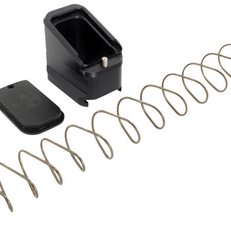 Shield Arms CZP10CME5BLK Magazine Extension  for CZ P10-C/P07, 5rd (9mm), 4rd (40S&W), Black Aluminum