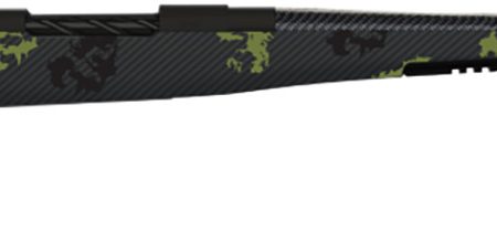 Fierce Firearms ROG300WIN22BF Carbon Rogue Full Size 300 Win 3+1 22" Carbon Fiber Hand Lapped/Match Grade Threaded Barrel, Black Cerakote Steel Receiver, Forest Camo Fierce Rogue Carbon Fiber Stock