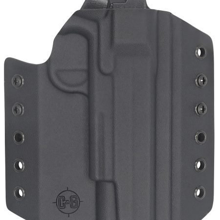 C&G Holsters 0354100 Covert  OWB Black Kydex Belt Loop Fits Sig 1911 Rail 5"