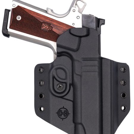 C&G Holsters 1856100 Covert OWB Black Kydex Belt Loop Fits 1911 4.25"/ Wilson Combat EDC X9 Right Hand