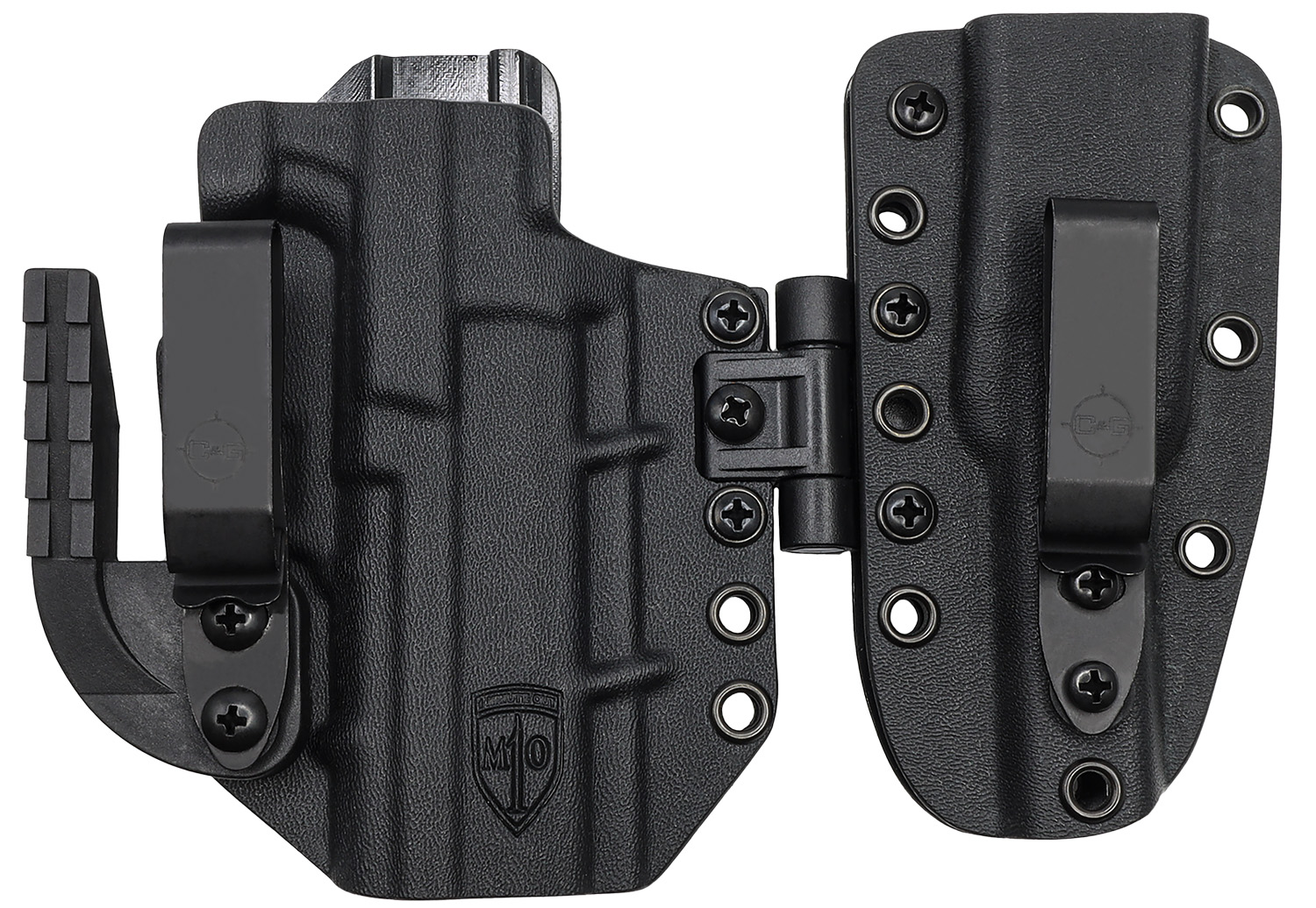 C&G Holsters 0386100 MOD 1 Holster System IWB Black Kydex Belt Clip Fits Sig P365/XL