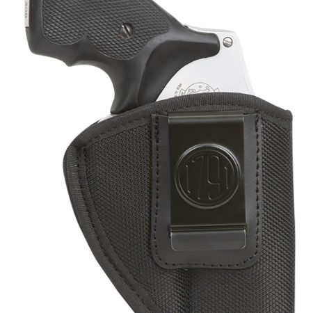 1791 Gunleather PNIWB2BLKR Premium Nylon IWB Size 02 Black Ballistic Nylon Belt Clip Right Hand