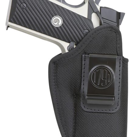 1791 Gunleather PNIWB4BLKR Premium Nylon  IWB Size 04 Black Ballistic Nylon Belt Clip Right Hand