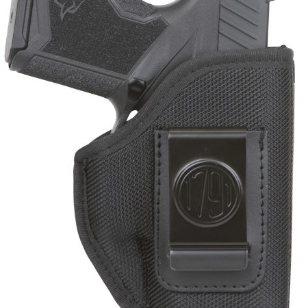 1791 Gunleather PNIWB1BLKL Premium Nylon IWB Size 01 Black Ballistic Nylon Belt Clip Left Hand