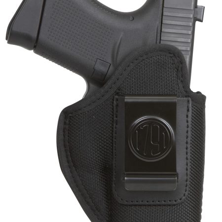 1791 Gunleather PNIWB3BLKL Premium Nylon IWB Size 03 Black Ballistic Nylon Clip-On Left Hand