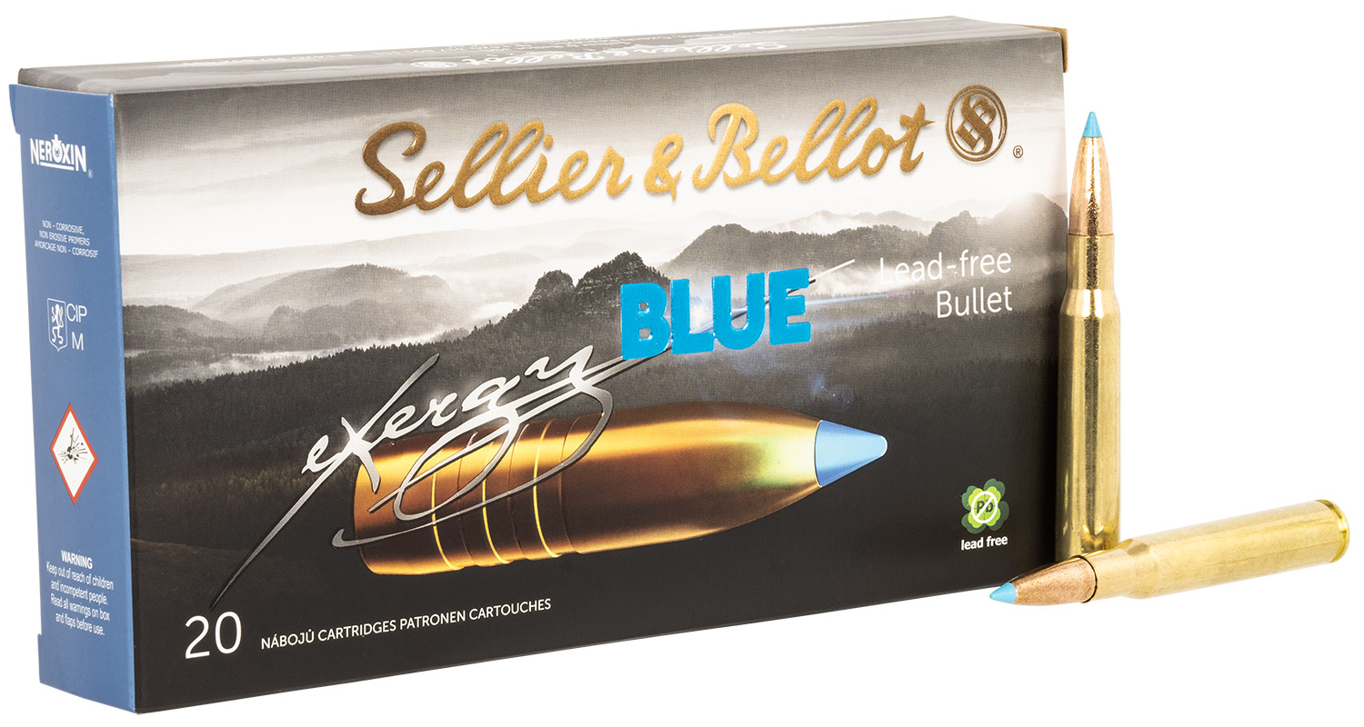 Sellier & Bellot SB3006XA eXergy 30-06Springfield 165gr TAC EX Blue 20 Per Box/12 Case
