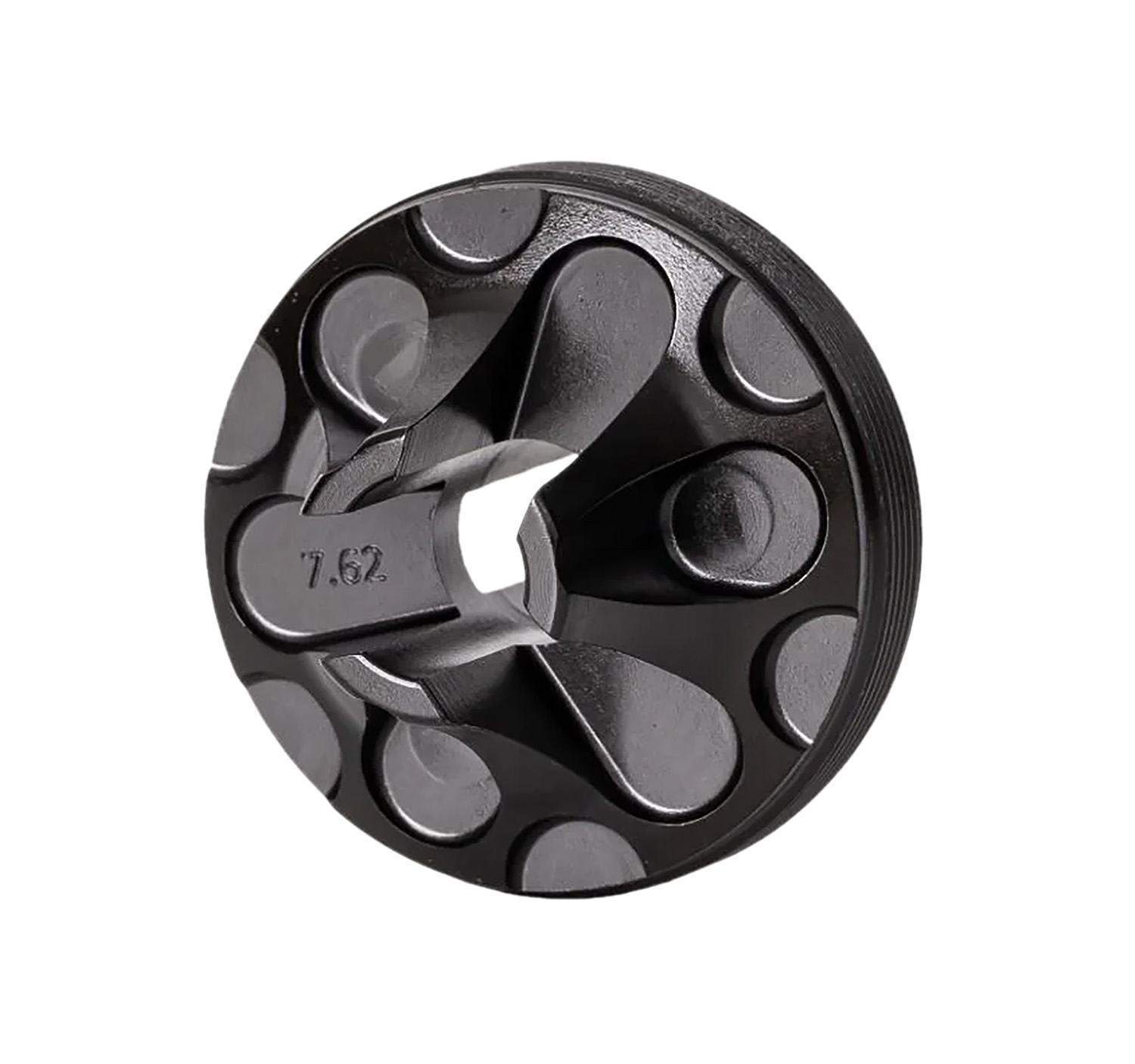 Rugged Suppressors FC006 Flash Hider Front Cap 7.62mm, Black Steel for Some Rugged Suppressors