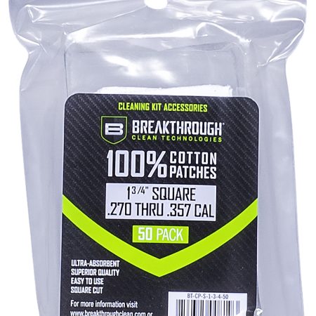 Breakthrough Clean BTCPS13450 Square Patches 270/357 Cal 1.75" 50 Pack
