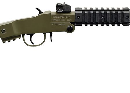 Chiappa Firearms 500266 Little Badger 22 LR 1rd, 16.50" OD Green Metal Finish & Underfolding Stock, Adjustable Sights, Right Hand