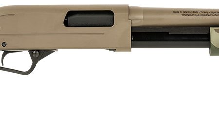 Winchester Repeating Arms 512435395 SXP Defender 12 Gauge 3" 5+1 (2.75") 18" Barrel, FDE Drilled & Tapped Rec, Woodland Camo Textured Stock, Tactical Ribbed Forearm, Inflex Recoil Pad
